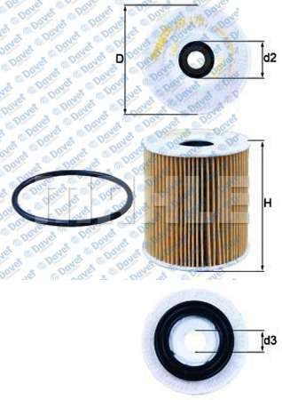 MAHLE OX175D Yag Filtresi Mini R50 R53 Jeep Renegade Suv 14> Fiat Egea 14>